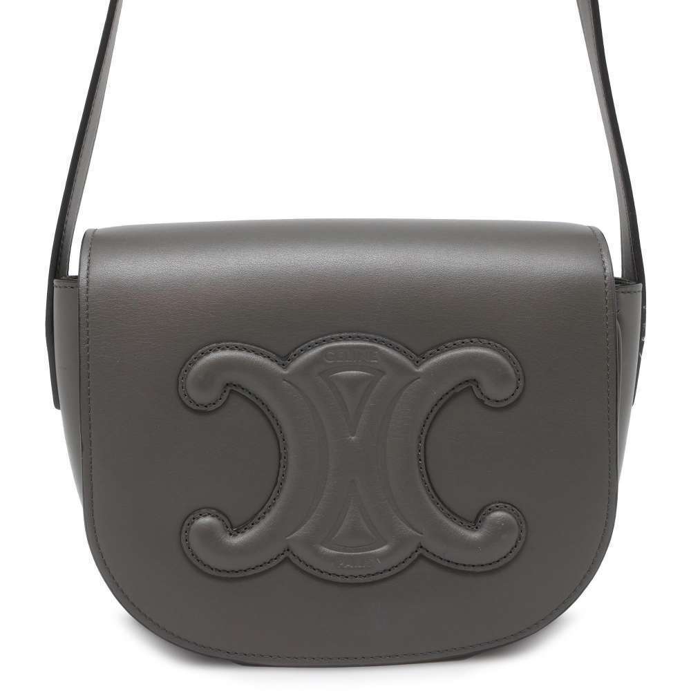 Celine Shoulder Bag Folco Cuir Triomphe Leather